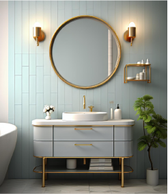 Dekoratif Banyo Aynaları